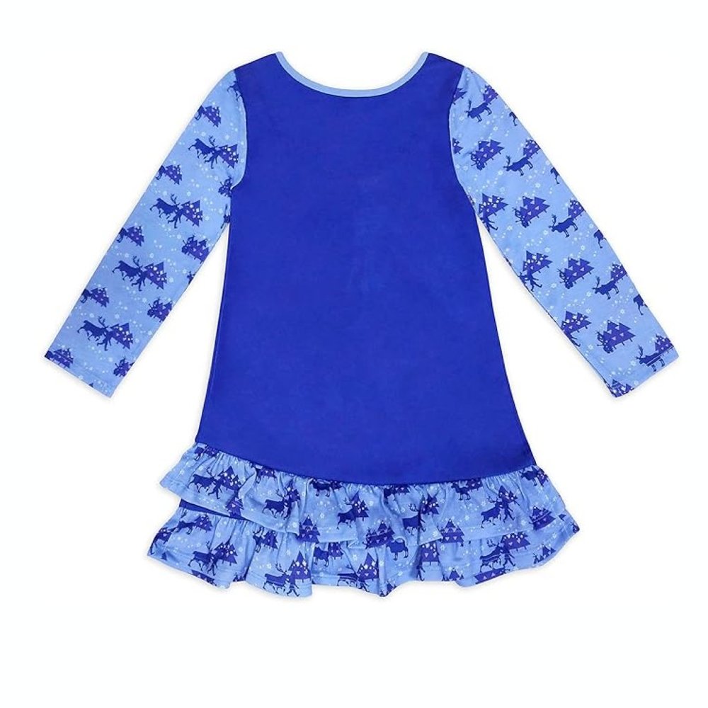 Disney Elsa Nightshirt Girls Long Sleeve Nightgown – Frozen 2 - Picture 2 of 3